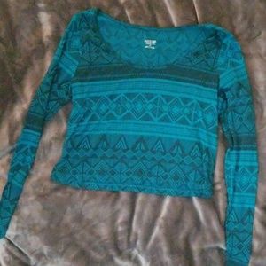 FANCY DANCY CLANCY DESIGN TOP BLUE